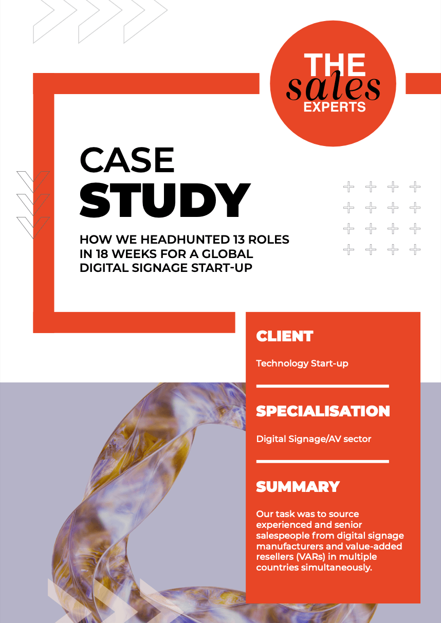 International Sales Recruitment | Tech Sales Hiring Case Study