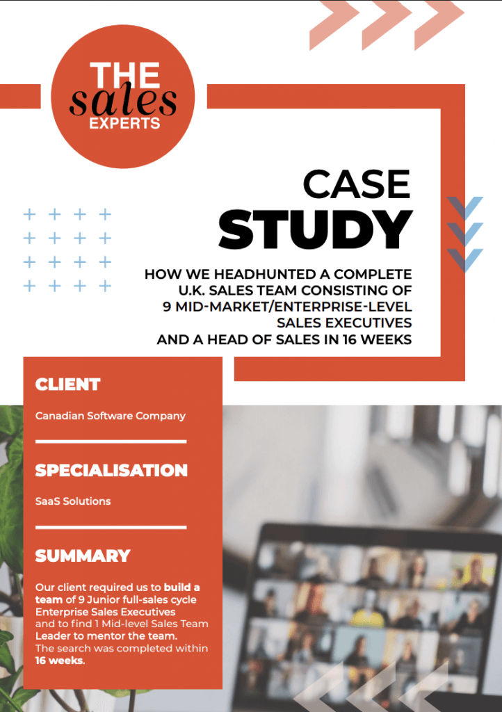 Sales Recruitment IT and SaaS
