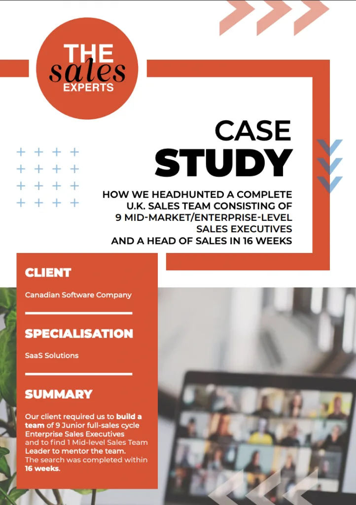 Sales Recruitment IT and SaaS