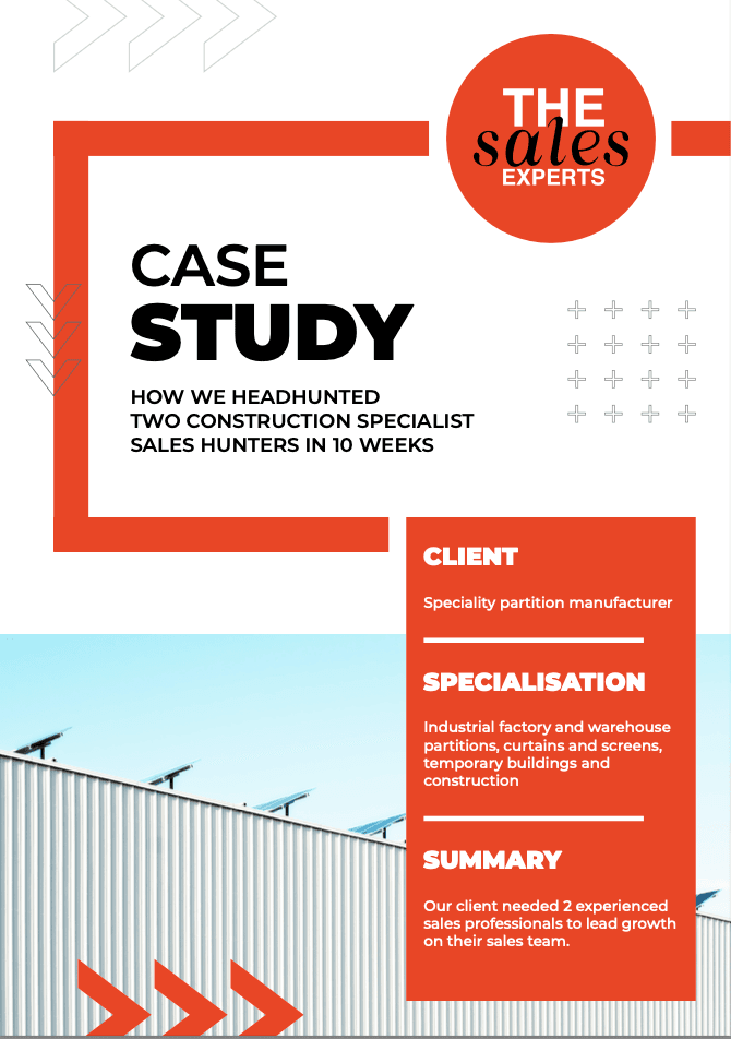 Construction Sales Recruitment | 2 Hires in 10 Weeks
