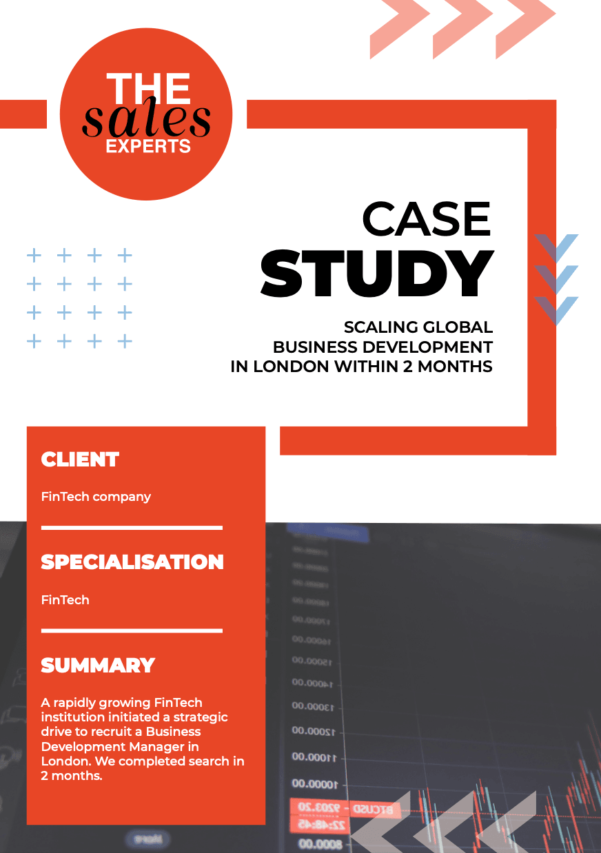 Fintech Sales Recruitment | Business Development Hiring in London