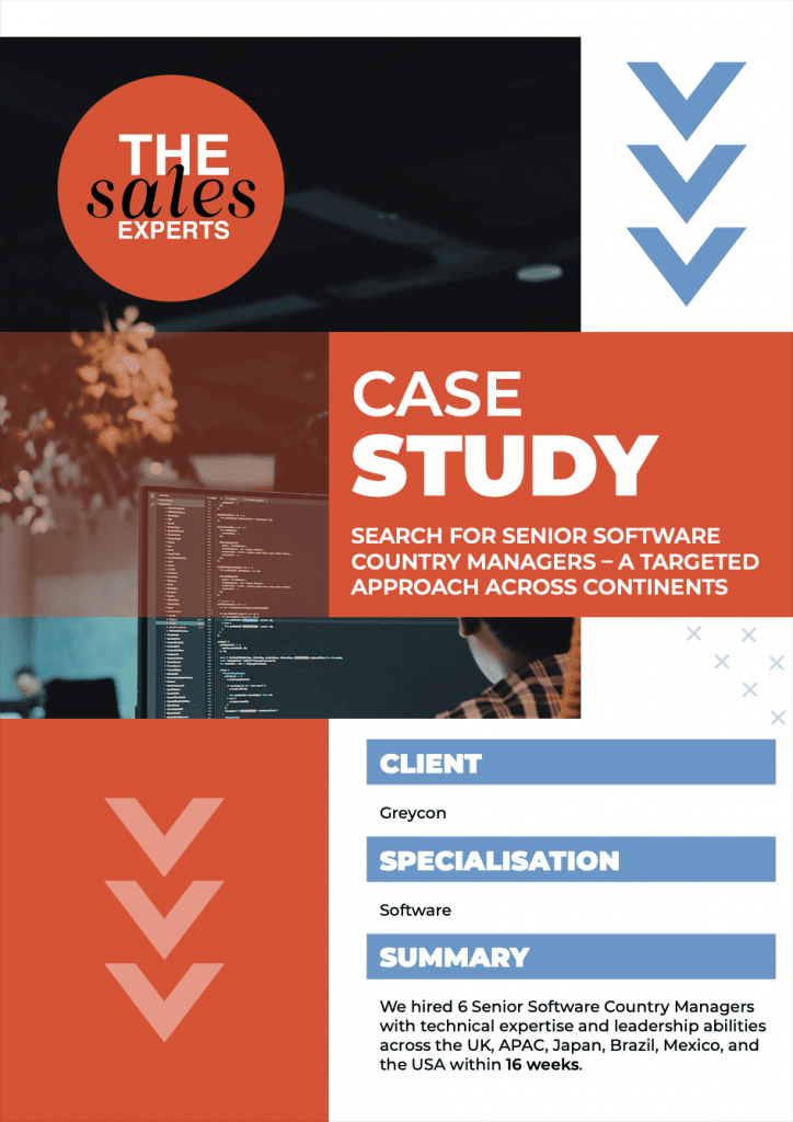 Global Sales Recruitment | Software Country Manager Hiring Case